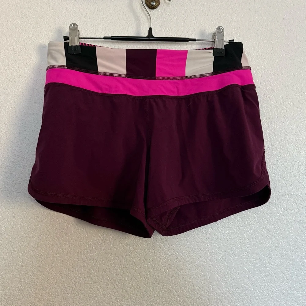 Lululemon Groovy Run Shorts in Plum Raspberry Glo Light 4
